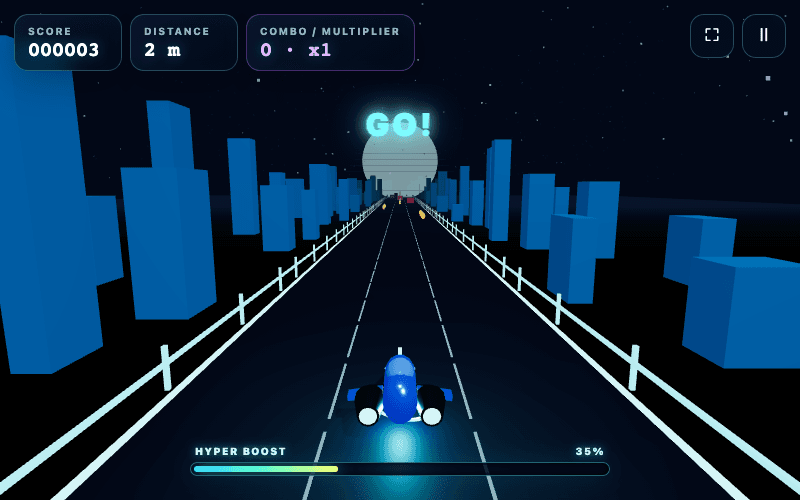Neon Hover Runner